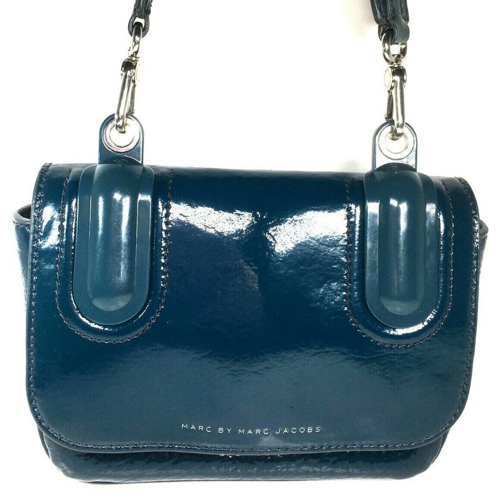 Marc by Marc Jacobs Small Aqua Faux Leather Bag